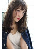【SeeK NEXT】ラフなランダムパーマ×ココアブラウン 暗髪