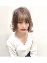 リノナ(Linona)&nbsp;大人可愛い小顔外ハネボブ☆アッシュグレージュ【Linona】