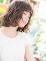 カバーヘア ブリス 北浦和(COVER HAIR bliss)&nbsp;★ウェーブパーマxくすみピンク☆小顔ボブ 20代30代40代★7