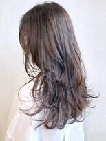 アイティーバイアルバム 八王子店(IT by ALBUM) レイヤーロングカット_ラベンダーカラーくびれミディ_ba300971