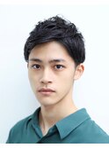 ツーブロックショート