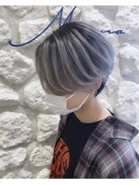 モアナバイヘッドライト 曽根店(Moana by HEADLIGHT)&nbsp;Moana#ハンサムショート#バレイヤージュ#シルバー