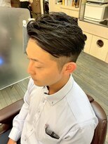 銀座マツナガ 浅草店 王道爽やかツーブロック刈り上げビジネスパーマ