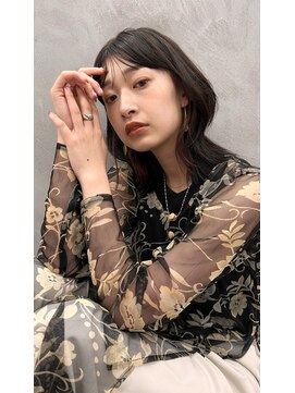 ロンドプロフィール 浦和(Lond profil) 中川 前髪カット顔まわり似合わせ外ハネくびれレイヤーミディ