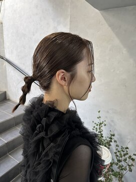 ノス 表参道(NOOS) 髪質改善グレーベージュアッシュカラーレイヤーロング NOOS根本