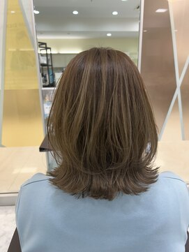 プールドゥマン 屯田(POUR DEMAIN) ボブ/レイヤー/ボブルフ/オリーブベージュ/髪質改善/麻生/屯田