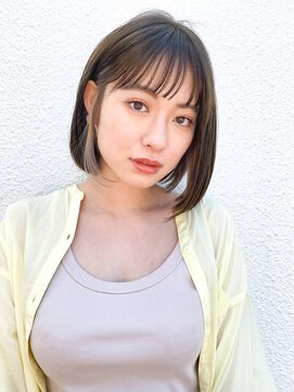 ミィ 浦和(mee) 切りっぱなしボブ　美髪のススメ　ピンクブラウン　インナー