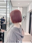 ミニボブ/ピンク/ハイトーン