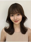 くびれヘア韓国風レイヤーカット小顔ヘアFU-08