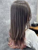 トゥルートラストトロワー 須玉店(True Trust trois)&nbsp;おしゃれな大人のデザインカラー 裾カラー ピンクアッシュ