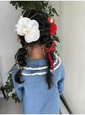 編み下ろしツイン