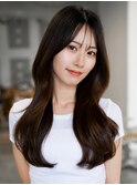 ☆イメチェン外ハネボブパーマ美髪ワイドバングインナーカラー