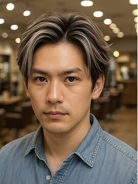 バース 梅田中崎町店(BIRTH) メンズハイライトバレイヤージュメッシュ