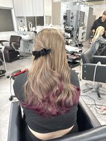 シェイロ(Cielro)&nbsp;【まろやかミルクティーブラウン×裾ワインレッド】SAKI