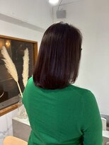 2195ヘアー 世田谷代田(2195hair)&nbsp;地毛風カラー/切りっぱなしボブ/髪質改善/地毛風ストレート