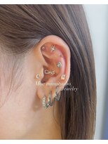 ライズ ネックス ザ サロン 渋谷(LIZE nex the salon)&nbsp;【MOE】トレンド♪チタン粒耳ジュエリー