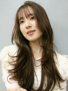 ユートラクト 守口竜田通り店(U-tract) 顔周りレイヤーカットロングヘアー20代30代40代