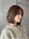 顔回りレイヤー/白髪染め/白髪ぼかし/髪質改善