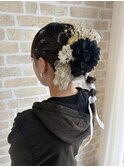 編みおろしヘアセット