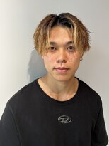 ブラック(BLACK) こぼしセンターパート