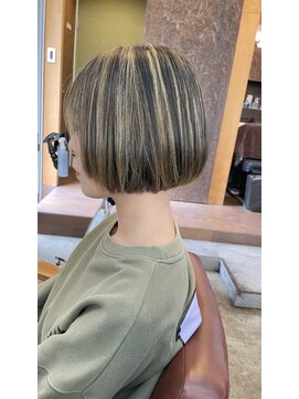 ヘアメイク デザート(HAIR MAKE DESART) 柳原紗奈【ハイライト×ボブスタイル】
