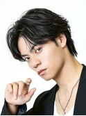 吉祥寺、フェザーパーマセンターパートコンマ韓流ヘアスタイル