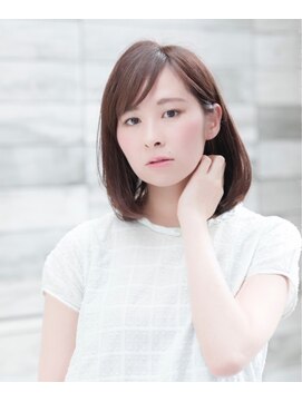 ヘアアンドメイク エジェリ(hair&make egerie) ナチュラルボブミディー インナーカラー 恵比寿