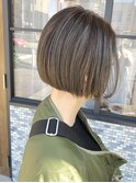 サロンスタイル25切りっぱなしのミニボブ