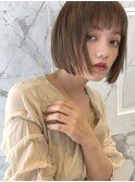 前髪切りっぱなしシアーボブ ［青山/表参道］