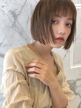 プレスドットサロン 表参道 青山(Press. Salon) 前髪切りっぱなしシアーボブ ［青山/表参道］