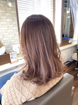 アンビエンテ(ambiente) セミロング　ピンク　ベージュ【坂根】