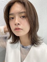 リュンヌ(Lune)&nbsp;シフォンベージュ×シンプルミディ