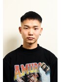 メンズかき上げニュアンスマッシュサイドパート韓国マッシュ５６