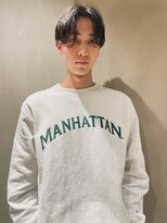 ビビト(bibito) bibito center part nuance perm メンズパーマ ニュアンスパーマ