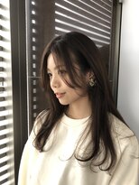 アトリエ エス atelier es HAIRDESIGN&nbsp;シルキーベージュロング/レイヤーカット抜け感ロング/韓国ロング