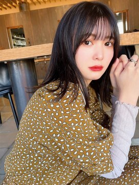 ロンド ラマ 岐阜(Lond bla-ma) ストレート外ハネミディアム