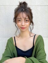 エミュ 天文館店(eMu)&nbsp;こってりラテグレージュ×ざっくりおだんごヘア