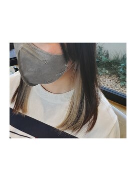 ジュール フィノン(Jour finon) インナーカラー　シルバーベージュ