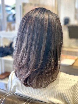 ヘアーデザイン ベルタ(Hair Design BELTA) レイヤーボブ/バレイヤージュ/ピンクベージュ