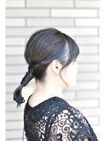 エンドレスウィズユー(ENDLESS WITH YOU)&nbsp;ポニーテール ローポニー お呼ばれヘア ヘアアレンジ