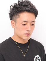 ルックグッドストア(LOOK GOOD STORE)&nbsp;束感ショートマッシュパーマウルフ波巻きハイライト334