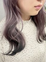 ジエクト カナウ(The Ect canow)&nbsp;ハイトーン/エンドカラー/裾カラー/パープルブラック