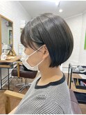 前髪耳かけショートボブ_ダークアッシュ_202