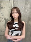 大人かわいいゆるふわ内巻きカール シースルーバング#1