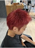赤髪×スパイキーショート