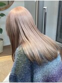 佐賀カラーケアブリーチミルクティーベージュカラー白髪レイヤー