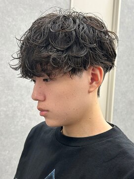 エルマーク 心斎橋(L-MARK) マッシュスパイラルパーマツイストスパイラル波巻きメンズ