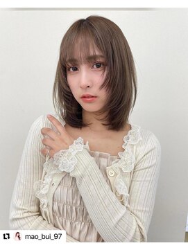 シェノン フェム 名古屋 名駅店(CHAINON×FeM#) フェミニンレイヤーミディ/名古屋/髪質改善/レイヤーカット