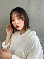 ロンドプランタン 恵比寿(Lond Printemps)&nbsp;ミディアムメルティカラー×ブリーチなしボブ韓国［恵比寿］