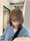大人かわいいエギョモリ ミルクティーブラウン ひし形シルエット